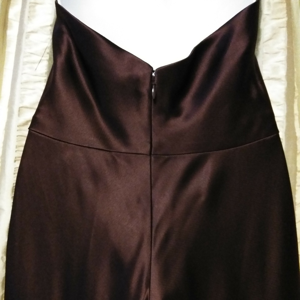 Size 8 Brown Sleeveless Dress Essentials by Allen Schwartz - Picture 7 of 8